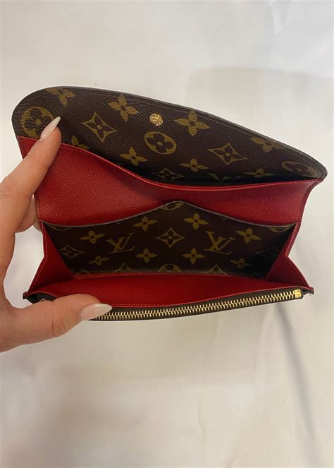 fake louis vuitton red purse emilie|louis vuitton purse letter number.